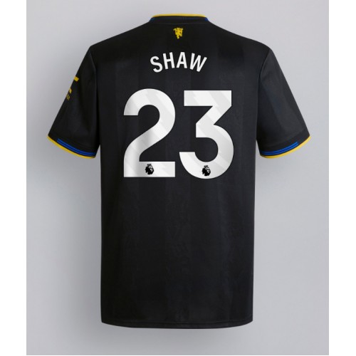 Manchester United Luke Shaw #23 Tredje trøje 2025-26 Kort ærmer Manchester United Luke Shaw #23 Tredje trøje 2025-26 Kort ærmer